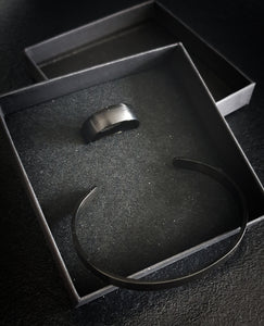 2er Set-Titan Ring mit Armreif