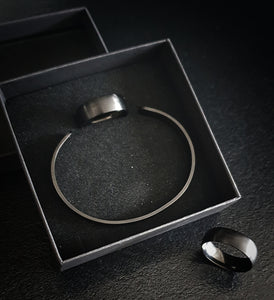 2er Set-Titan Ring mit Armreif
